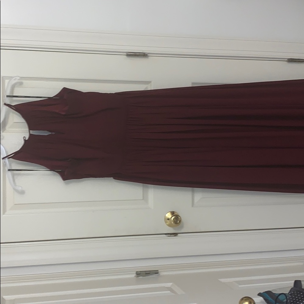 Wine Bridesmaid Dress